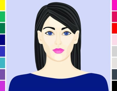 Colorimétrie hiver de la femme