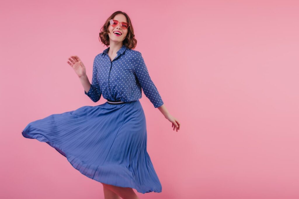 jupe vintage plissee
