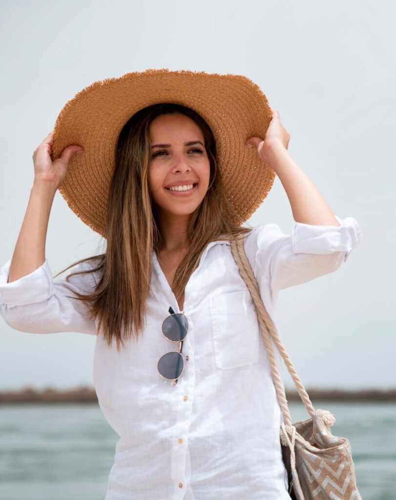 chemise en lin pour la plage